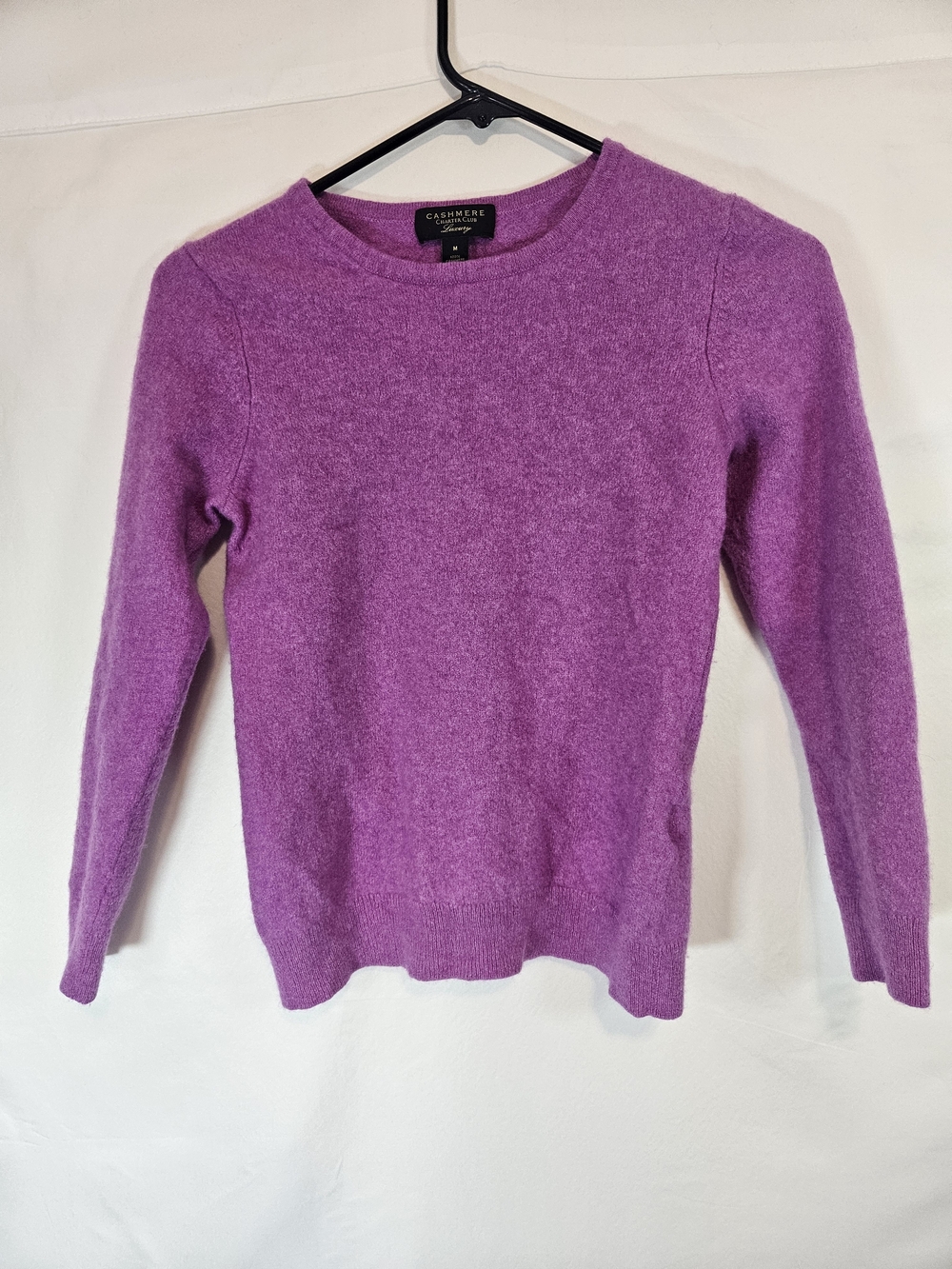 Charter Club Purple Crewneck Cashmere Sweater